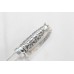 Dagger Wedding Knife Solid 925 Sterling Silver Blade Horse Handle & Stones B434